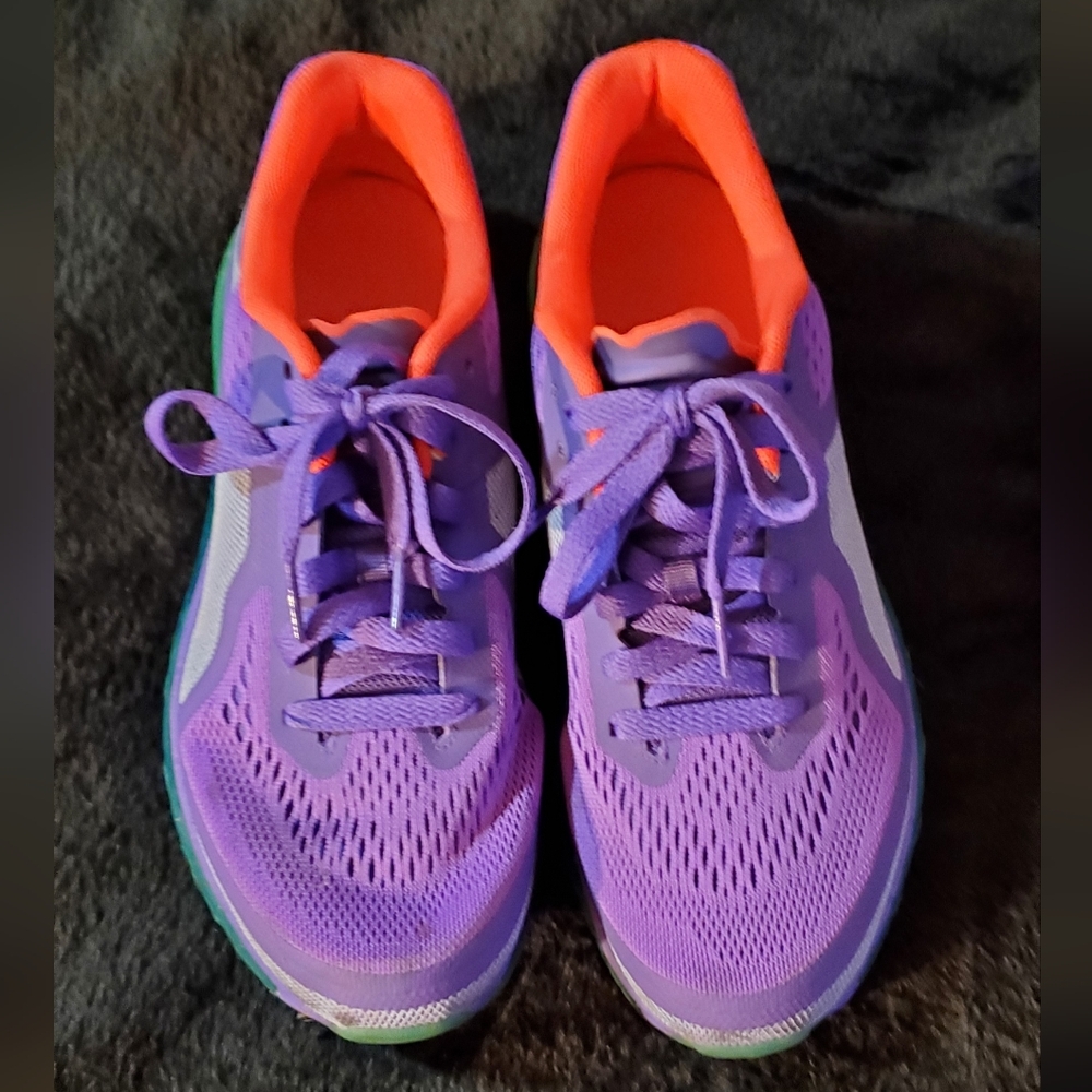 Nike Air Max Size 6.5Y Purple, Green and Orange